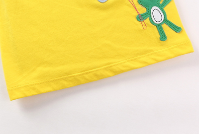 Traje Infantil de Manga Corta con Bordados para Niñas - Image 7