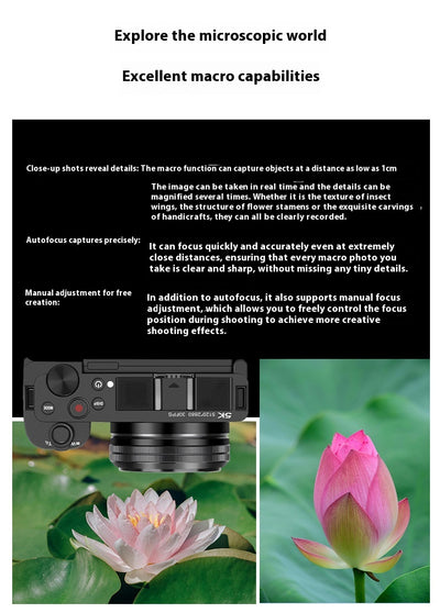 Cámara Mirrorless Digital con Lente Ultra Gran Angular para Creadores de Contenido - Image 9