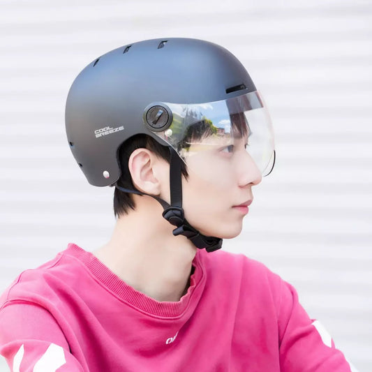 Casco Bicicleta Urbana con Amortiguación y Batería Integrada