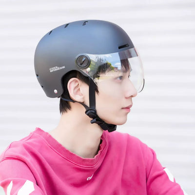 Casco Bicicleta Urbana con Amortiguación y Batería Integrada