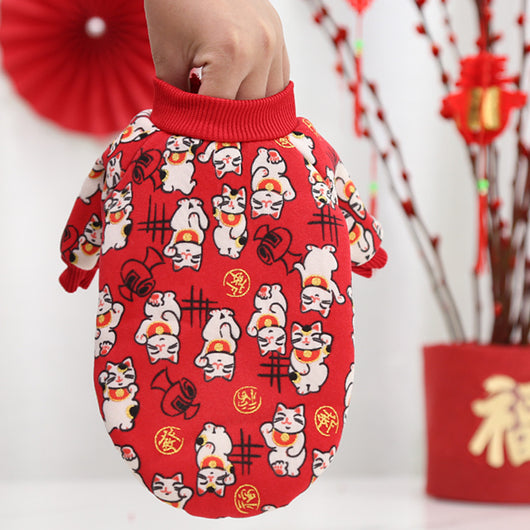Suéter Navideño de Felpa Delgada para Mascotas - Image 14