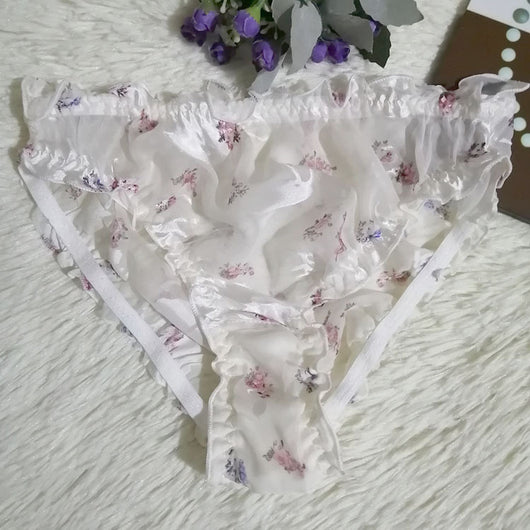 Braguitas Sexy de Seda Translúcida Triángulo para Mujer - Image 21