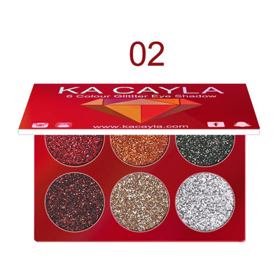 Paleta de Sombras de Ojos Diamond Sequin 6 Colores Brillantes - Image 20