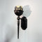 Candelabro Colgante de Hierro Forjado Negro para Decoración