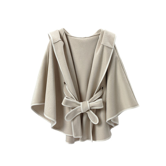 Poncho Capa Hoodie Reversible de Lana Premium Doble Faz - Image 5