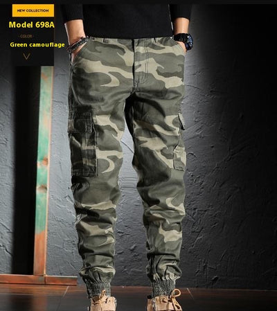 Pantalones de Trabajo Camuflaje Sueltos con Puño en Tobillo para Hombre - Image 10
