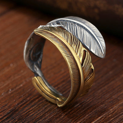 Anillo de Plata con Diseño de Pluma Vintage para Mujer - Image 16