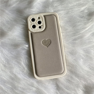 Funda para Celular de Cuero Sintético con Relieve Love - Image 8