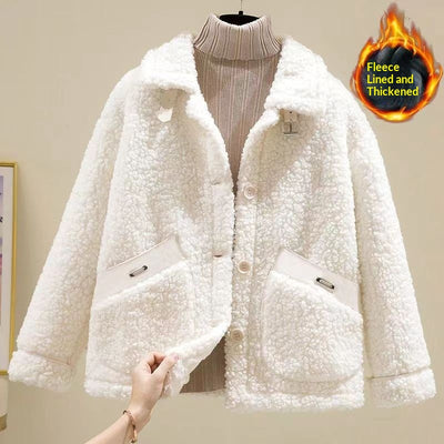 Abrigo Cálido Oversize con Forro Polar para Mujeres Petite - Image 5