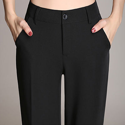 Pantalón de Vestir Ancho Talla Grande para Mujer - Estilo Casual Elegante - Image 4