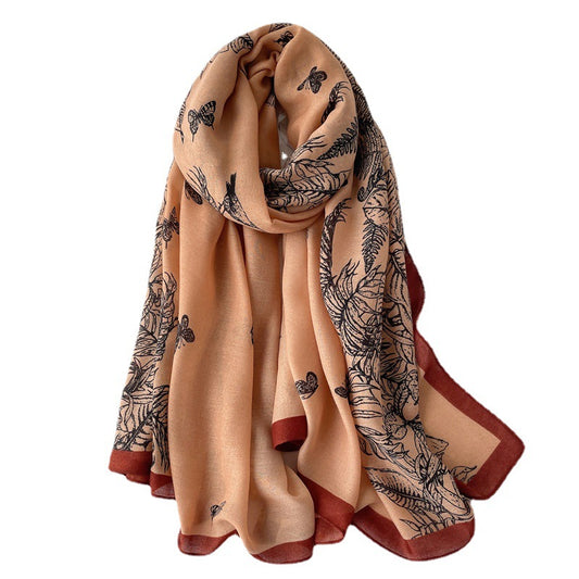 Chal Ligero de Algodón y Lino para Mujer - Abrigo Versátil Otoño e Invierno - Image 2