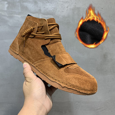 Zapatos Altos de Cuero para Hombre con Cierre Velcro - Estilo Moderno - Image 7