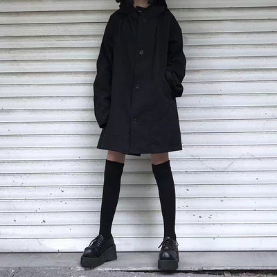 Abrigo Holgado con Capucha para Mujer - Estilo Urbano - Image 4