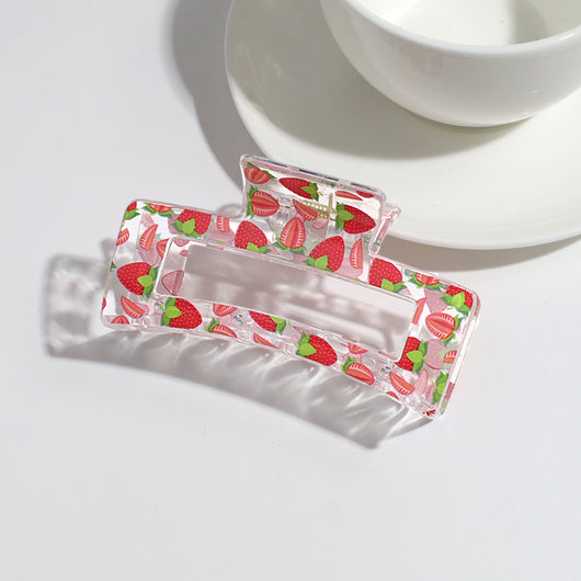Pinza para el Cabello con Frutas | Transparente y Versátil para Recogidos - Image 7