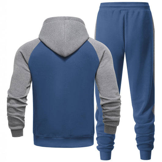 Sudadera con Capucha Raglan Bicolor para Hombre - Casual y Deportivo - Image 4