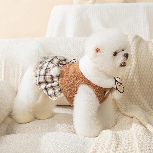 Vestido Infantil Osito Adorable con Diseño de Cachorro