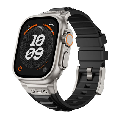 Correa Elástica de Silicona con Hebilla Metálica Plegable para iWatch 1-9 - Image 6