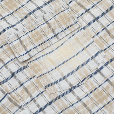 Camisa a Cuadros con Capucha Versátil para Hombre - Image 5