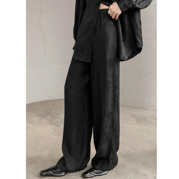 Pantalones Casuales de Jacquard Acetato para Mujer - Image 4