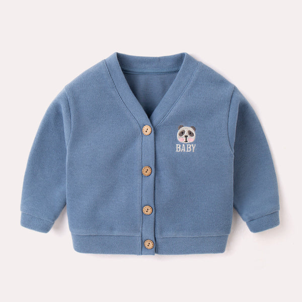 Cardigan Tejido Infantil Estilo Occidental para Niña - Abrigo Otoño