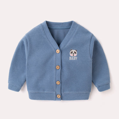 Cardigan Tejido Infantil Estilo Occidental para Niña - Abrigo Otoño - Image 2