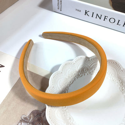 Diadema Retro de Satén con Esponja - Accesorio para Cabello Francés de Ancho Generoso - Image 91