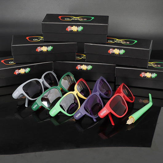 Gafas de Sol Ahumadas con Tubo Guardador de Cuernos - Image 3