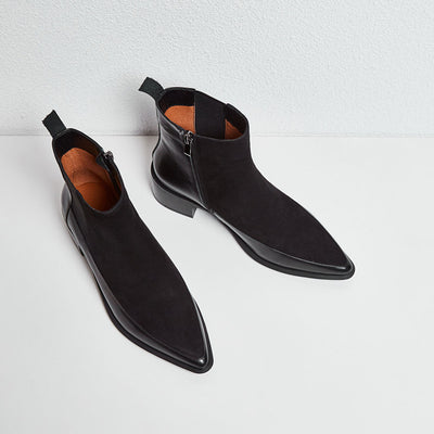 Botas Martin Escarchadas con Tacón Medio - Botines Elegantes - Image 4