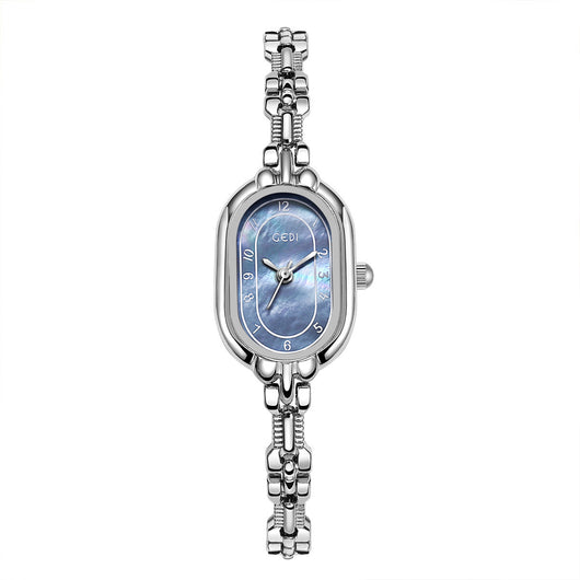 Reloj de Pulsera Cuarzo Ovalado Retro con Diseño Fritilaria de Alta Calidad - Image 5