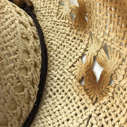 Sombrero Vaquero de Paja para Playa - Protección Solar para Mujeres - Image 36