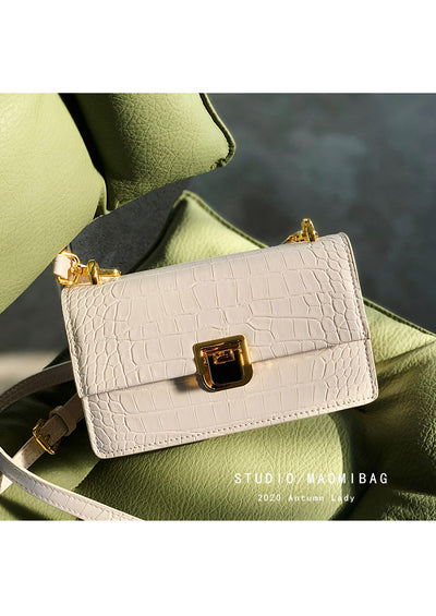 Bolso Baguette de Hombro Único con Patrón Texturizado - Image 7