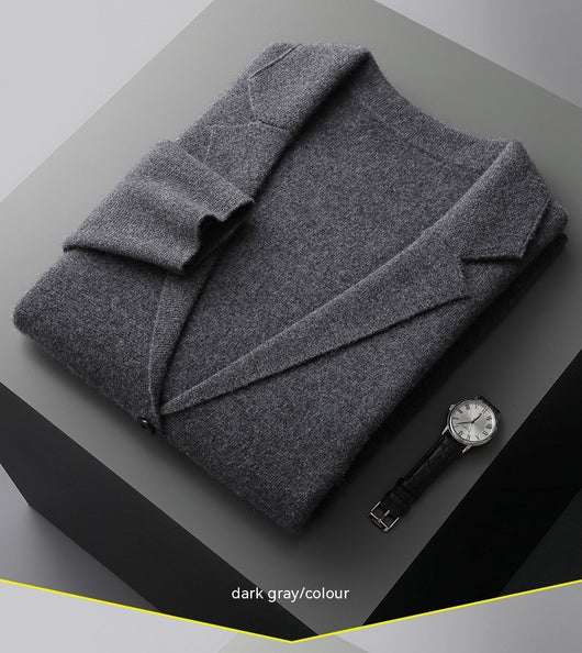 Saco Cardigan de Lana Tejida para Hombre - Elegante, Casual y Profesional - Image 6