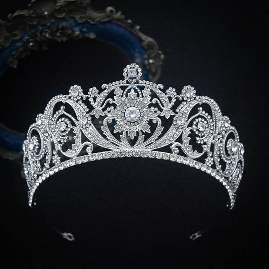 Corona Nupcial de Circón - Tocado Elegante para Novias