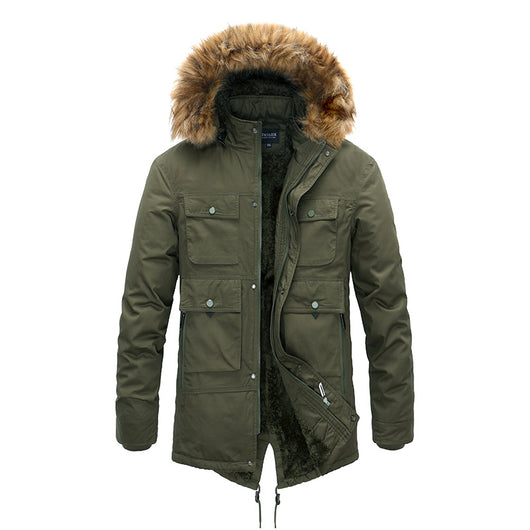 Abrigo de Invierno Hombre Cashmere Acolchado Algodón - Image 10