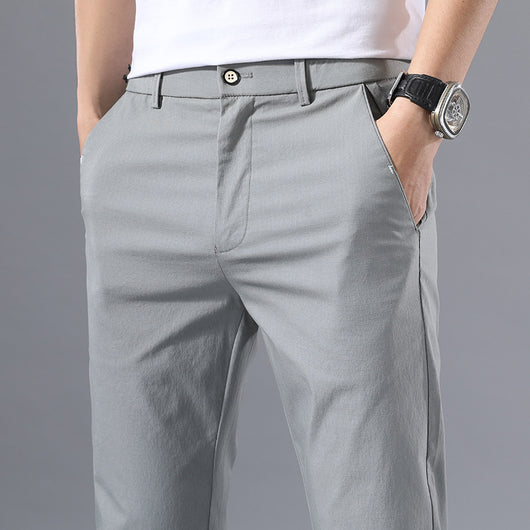 Pantalones Casuales de Hombre en Tela Ice Silk para Verano - Image 10