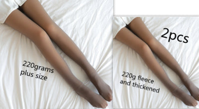 Leggings Térmicos Translúcidos Talla Grande con Forro Polar para Invierno - Image 20