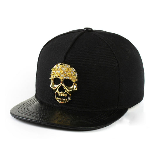Gorra Hip-hop con Logo Calavera Metálica - Image 8