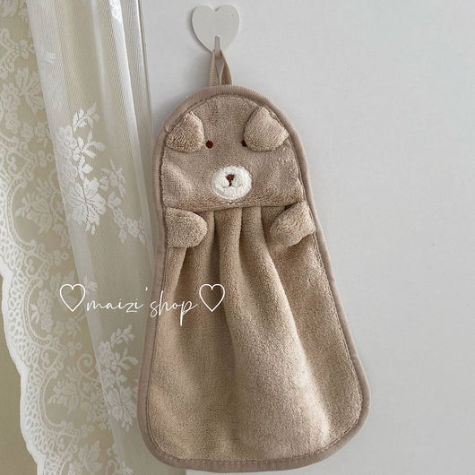 Toallas de Felpa Coral Absorbentes con Colgador para Niños y Baño - Image 13