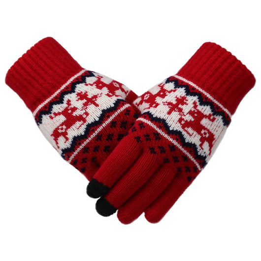 Guantes de Ciclismo para Mujer en Lana Tejida - Abrigo Cálido - Image 10