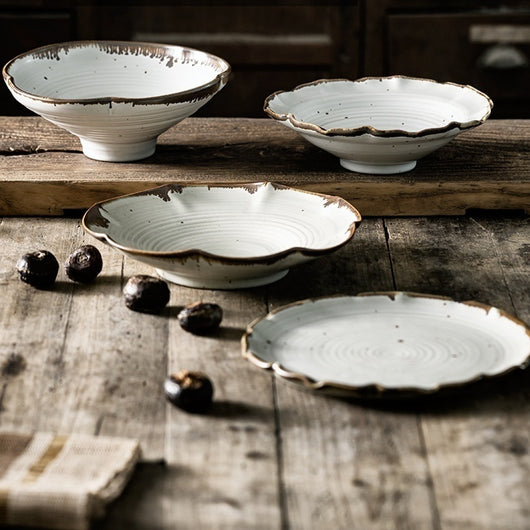 Plato Vintage de Encaje para Dim Sum y Frutas