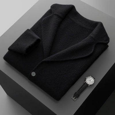 Suéter Saco de Cachemira para Hombre con Cuello Solapa - Tejido Grueso y Cómodo - Image 7