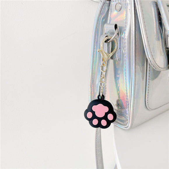 Localizador Antipérdida con Diseño de Garra de Gato - Llavero de Silicona