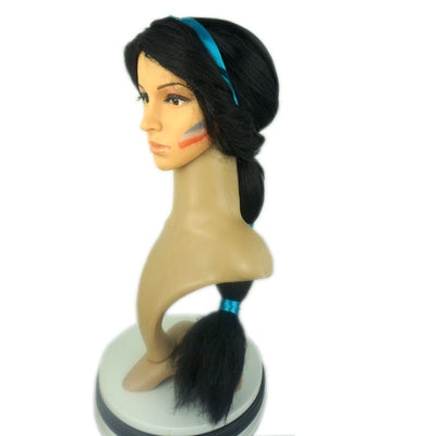 Peluca de Disfraz con Trenza Esponjosa y Accesorios para la Cabeza - Image 7