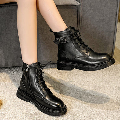 Botas Cortas Slim con Hebilla Ajustable - Versátiles para Otoño - Image 5