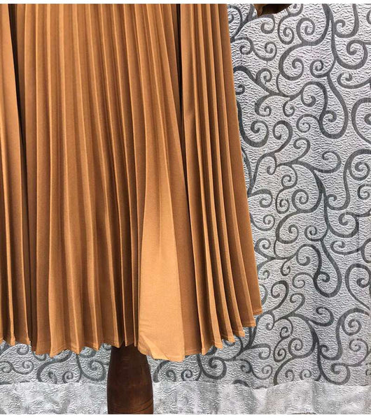 Traje Falda Plisada Estilo Occidental Elegante Dos Piezas para Mujer - Image 5
