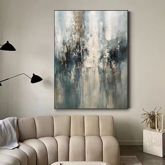 Cuadro Abstracto Moderno en Óleo sobre Lienzo - Arte Contemporáneo sin Marco para Decoración del Hogar - Image 13