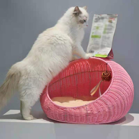 Cama Nido Tejida a Mano para Gatos y Mascotas - Image 13