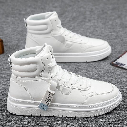 Botines Blancos para Hombre Estilo Coreano