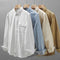 Camisa Blanca de Algodón Premium para Hombre con Bolsillos