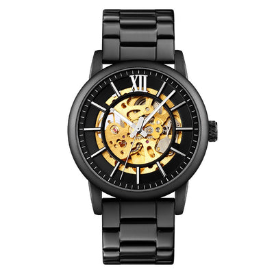 Reloj Automático Mecánico para Hombre con Correa de Acero y Corona Espiral - Image 12